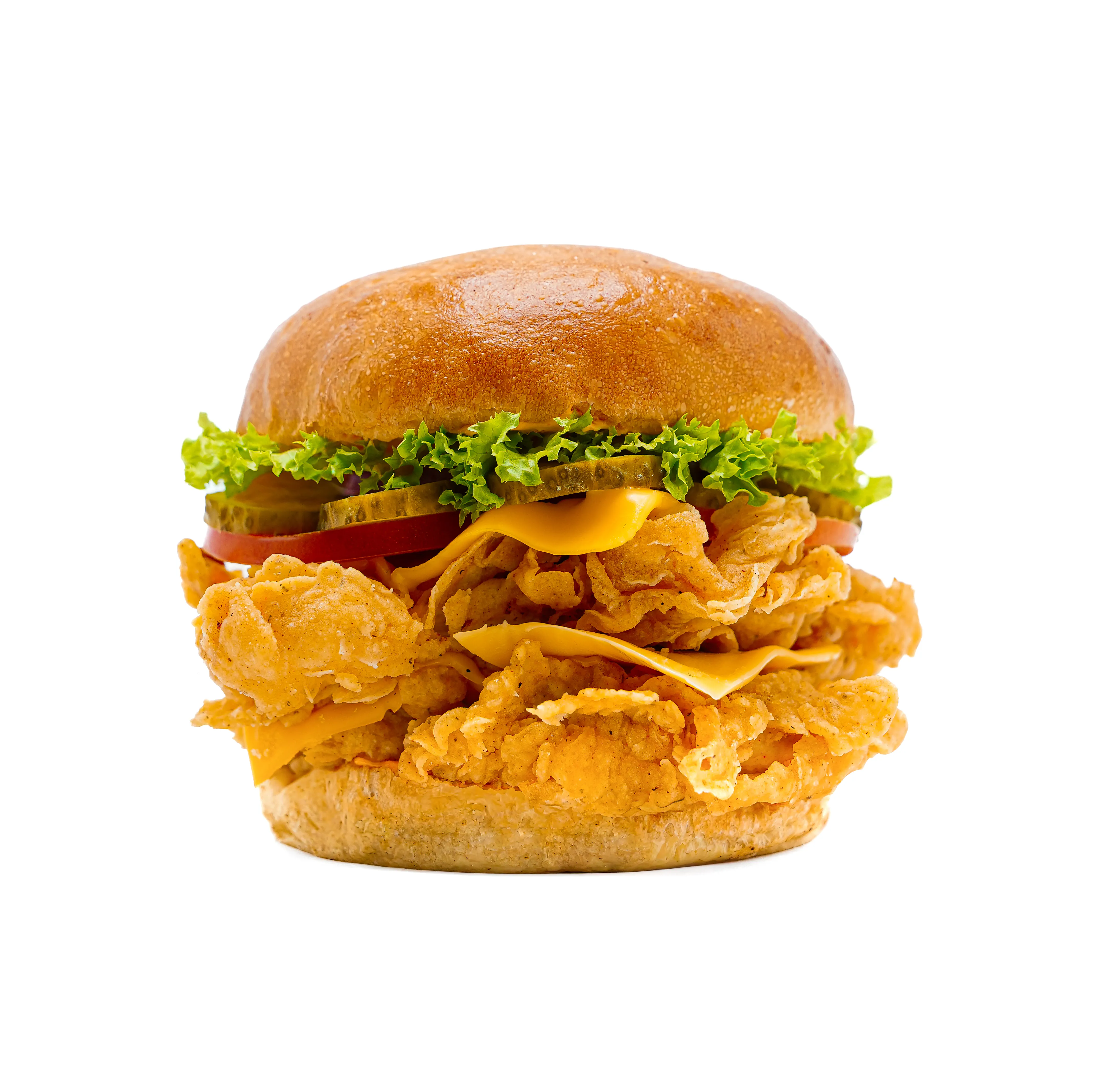 double-chicken-cheeseburger